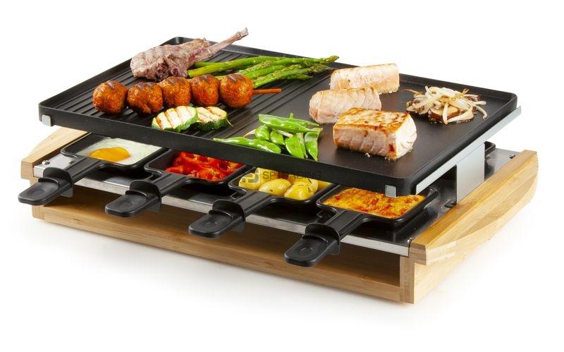 DOMO DO9246G Raclette gril - bambusový